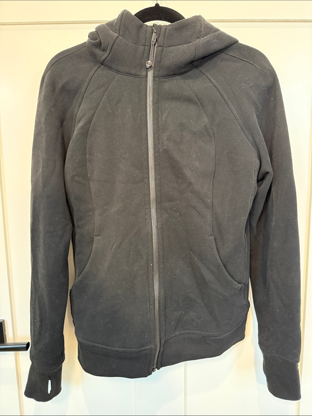 lululemon athletica Black Full-Zip Scuba Hooded Sweatshirt